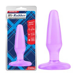 Hİ-RUBBER ŞEFFAF JEL ANAL TIKAÇ - MOR 14CM