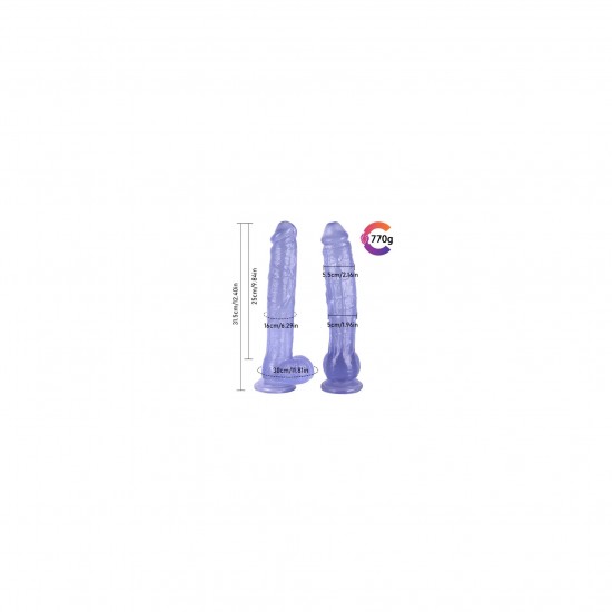 31,5cm mavi Realistik Dildo No:169