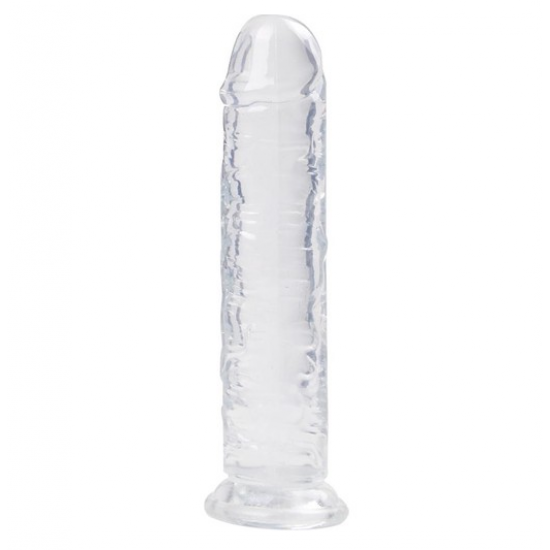 Şeffaf Testissiz Jel Dokulu Yumuşak Realistik Penis 22 cm